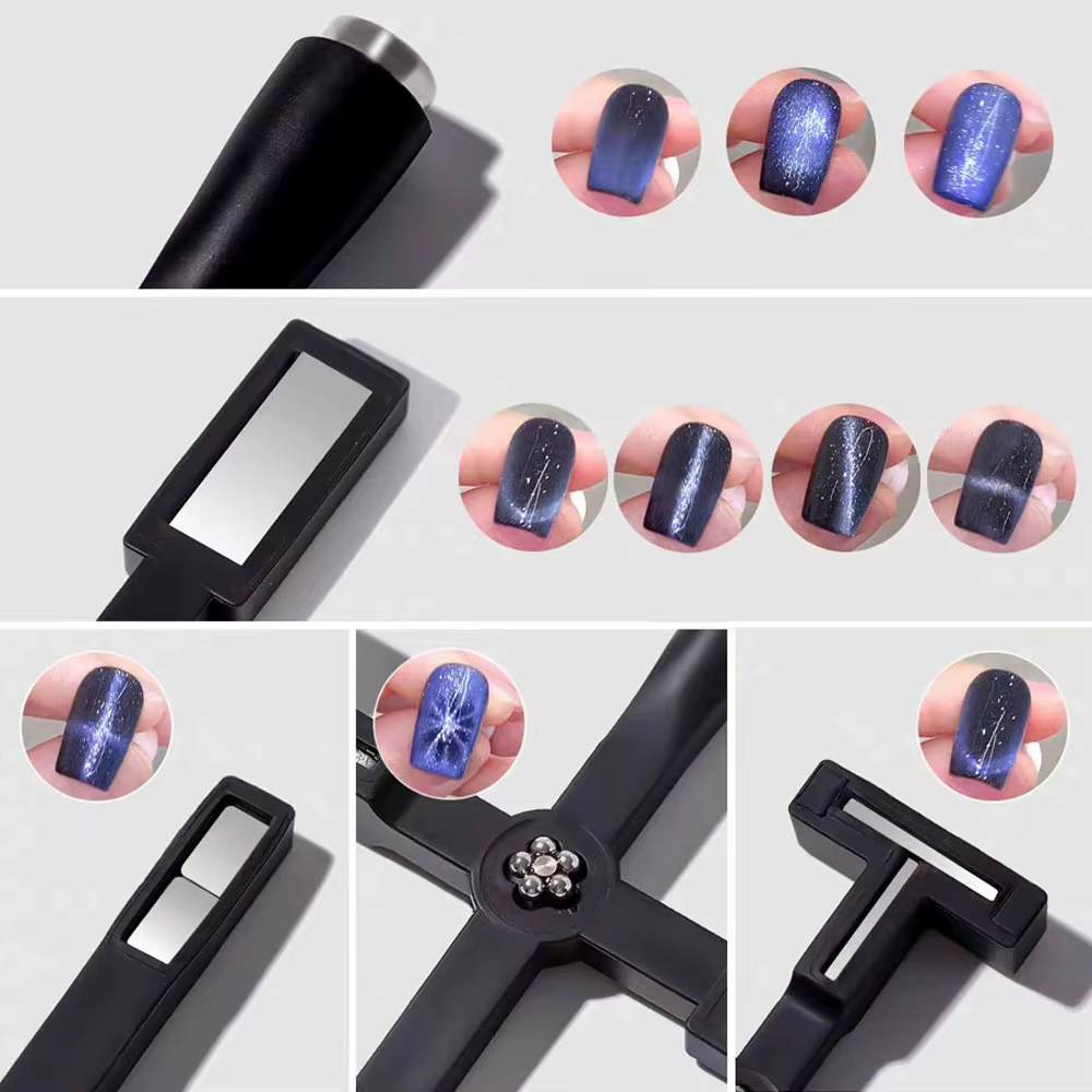 Ensemble de stylos baguette magnétique pour Nail Art, pour peinture sur Gel œil de chat 3D, baguette