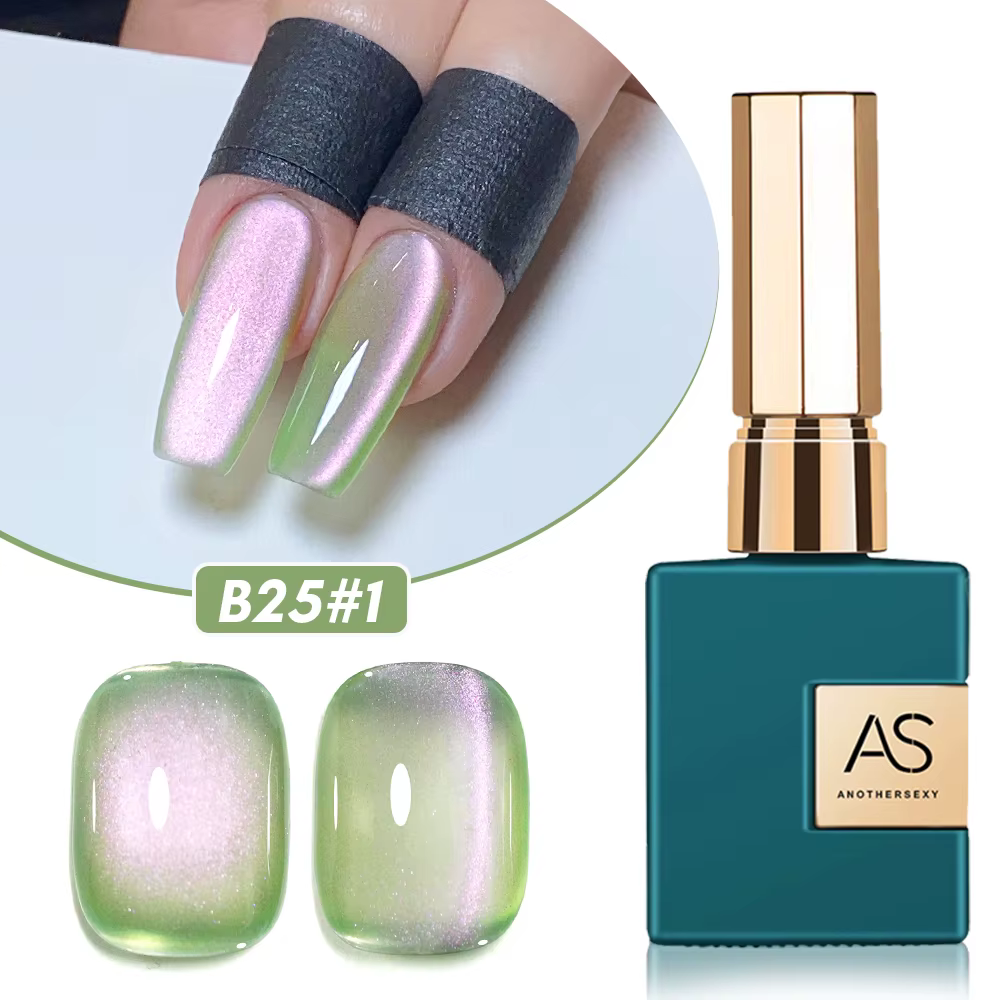 AS 15ml myrtille oeil de chat Gel magnétique Vernis à ongles Vernis Semi Permanent Cyan Fruit Gel ve