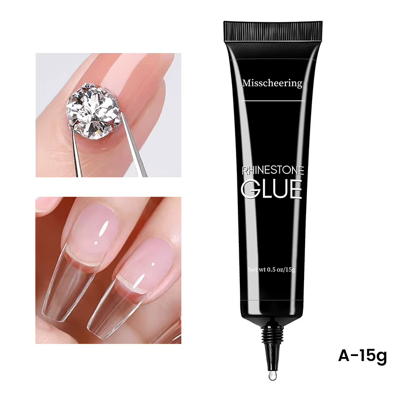 Colle pour ongles, Gel adhésif Super fort, pour pointes d'ongles, décorations en strass, bijoux, cri
