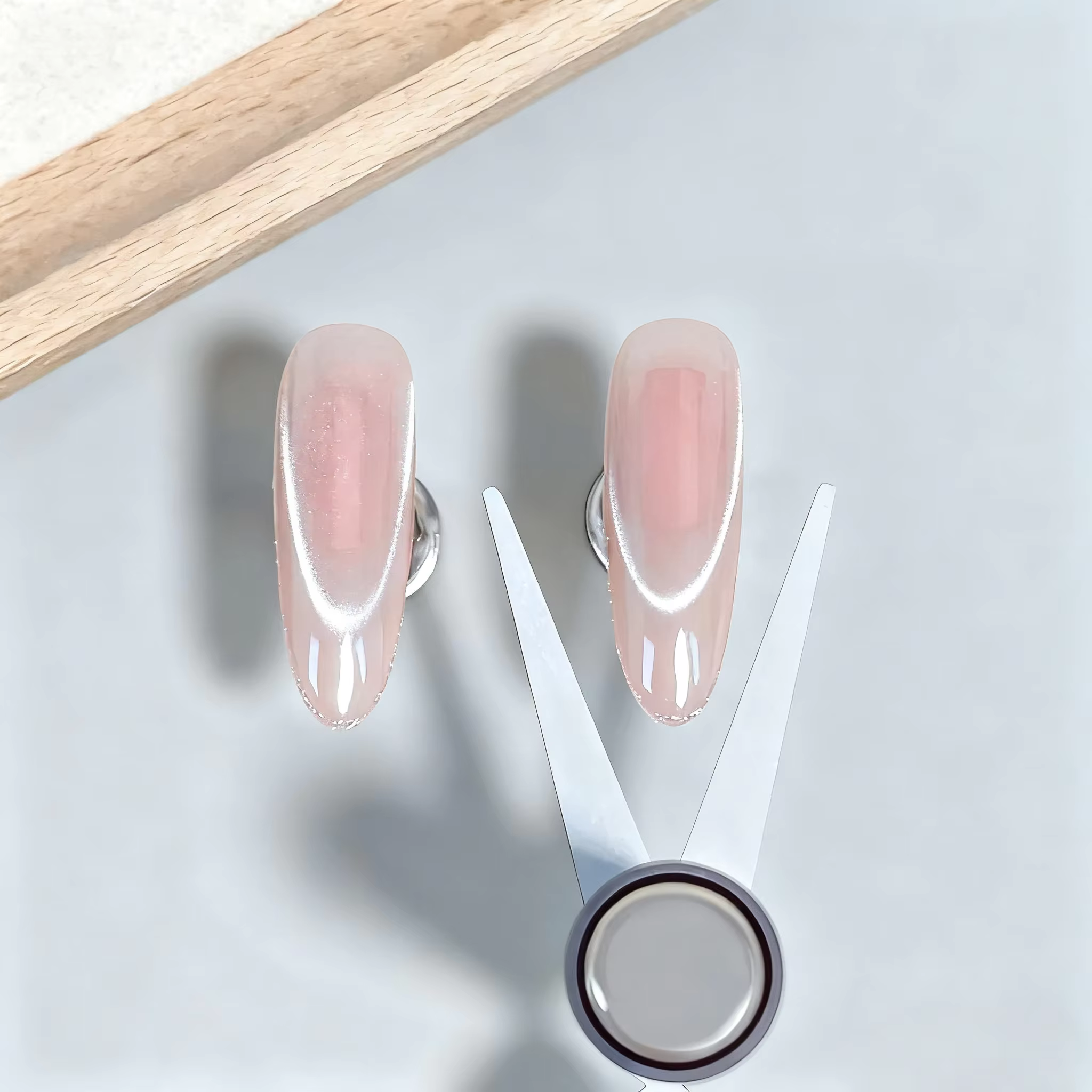 Kit d'aimants pour nail art français à double tête, aimant 3D puissant effet œil de chat, pour verni