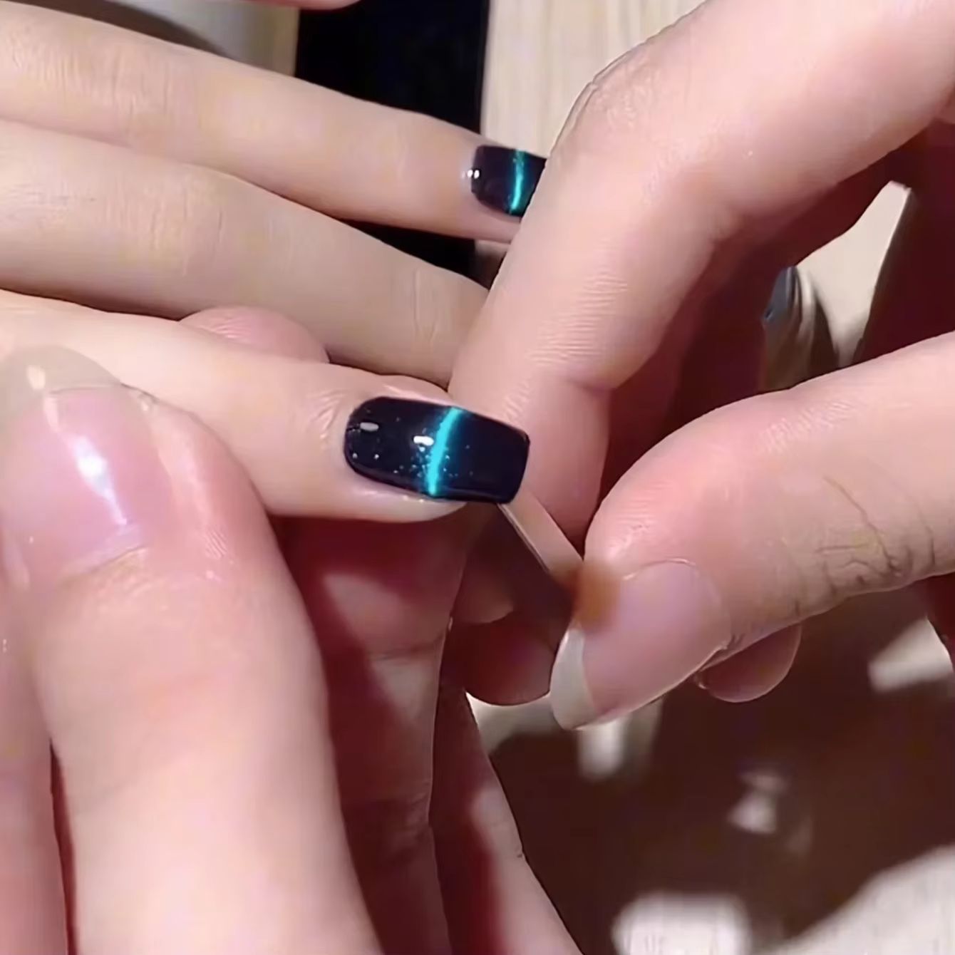 Stylo magnétique 3D pour Nail Art, 2 pièces, peinture œil de chat, Design d'art des ongles, baguette