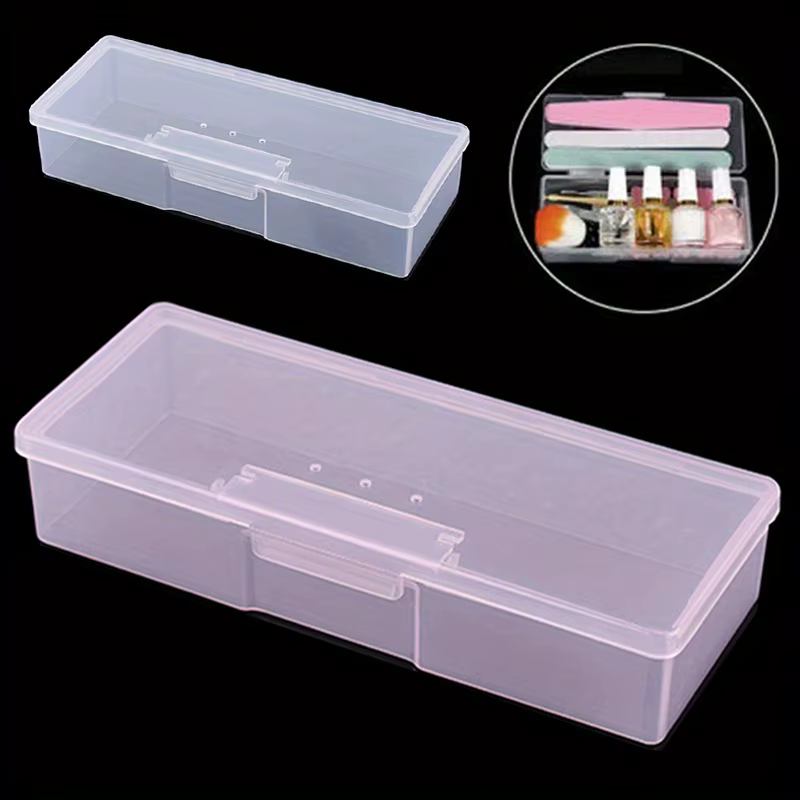 Boîte de rangement pour Nail Art, organisateur d'accessoires pour ongles, conteneur en plastique cub