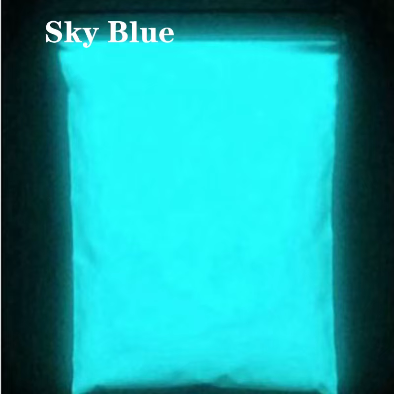 Poudre de phosphore lumineuse pour ongles, 50g, vert/bleu/rouge, pigment qui brille dans la nuit, 12