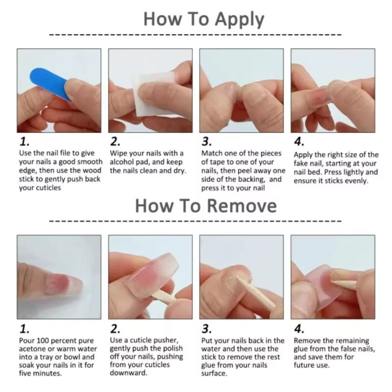10 pièces court fait à la main rose presse sur les ongles printemps français strass couverture compl