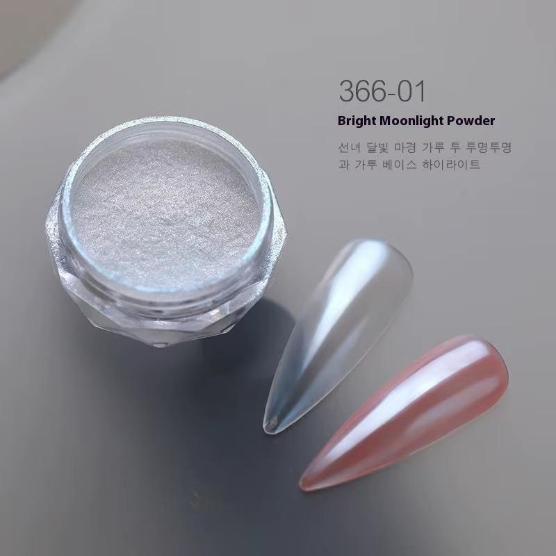 Aurora – poudre chromée pour ongles, clair de lune, miroir à haute brillance, Pigment à paillettes f