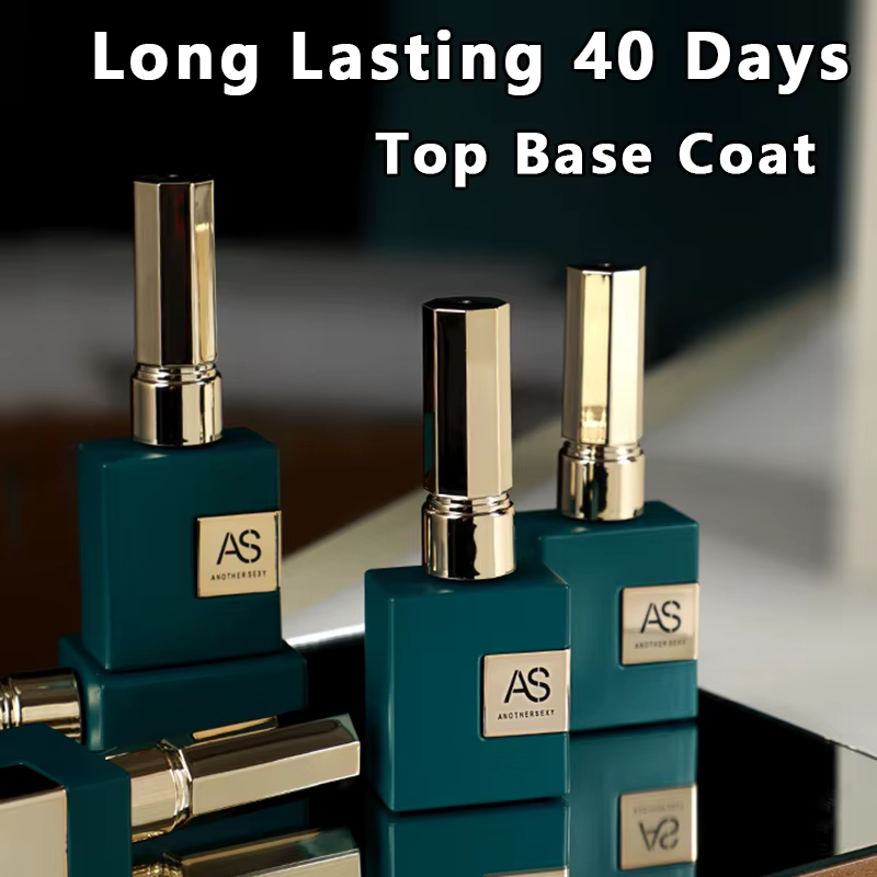 AS 15ml Base et couche de finition pour vernis Gel vernis Semi-permanent couche de finition en caout