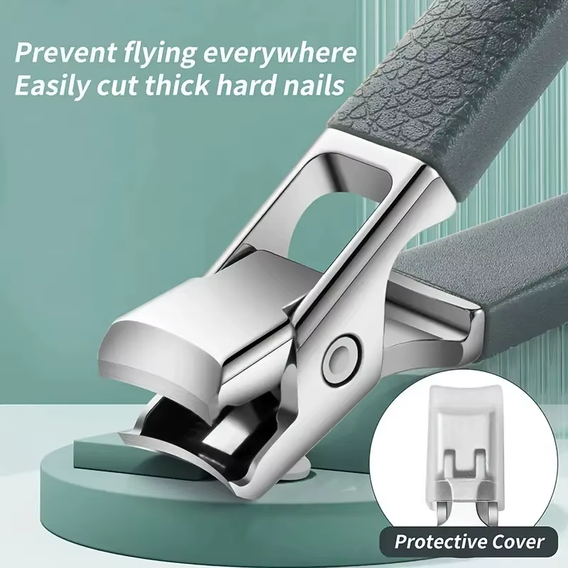 Ensemble Professionnel de Coupe-Ongles en Acier Inoxydable pour Ongles Épais, Coupeur Aiguisé Anti-É