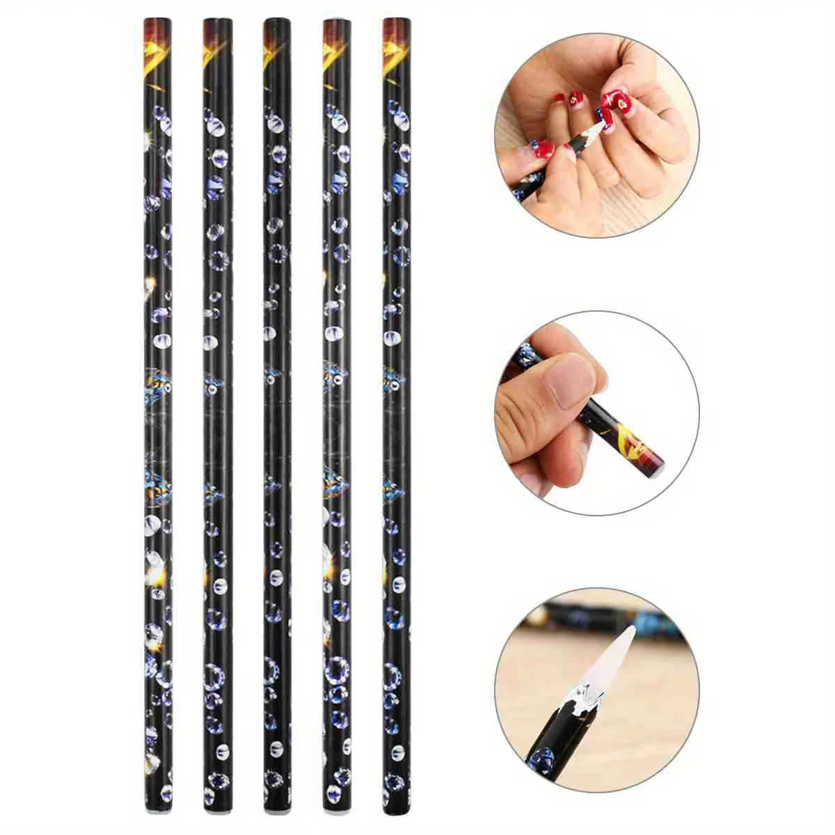 Crayon à points pour Nail Art, sélecteur de strass, outil de ramassage sans contact pour cire de cri