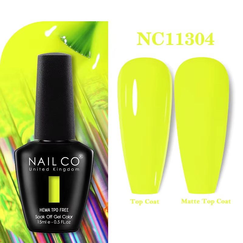 NAILCO 15ml Vernis à ongles gel sans HEMA ni TPO Couleurs Printanières Vernis Manucure UV Gel Manucu
