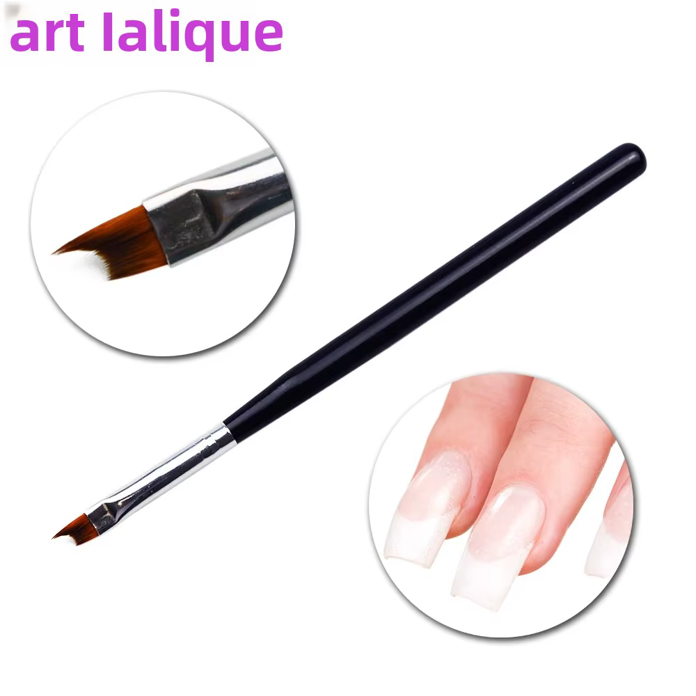Pinceau professionnel demi-lune pour manucure française, outil d'art pour la peinture acrylique, l'o