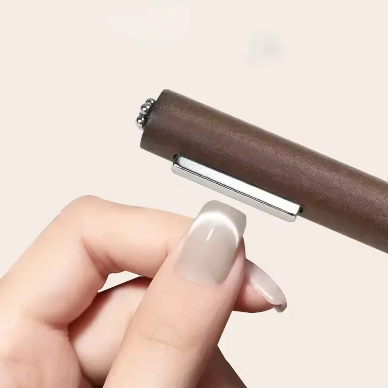 Cube magnétique œil de chat 3 en 1 pour ongles, bâton carré magnétique puissant, stylo magnétique, D