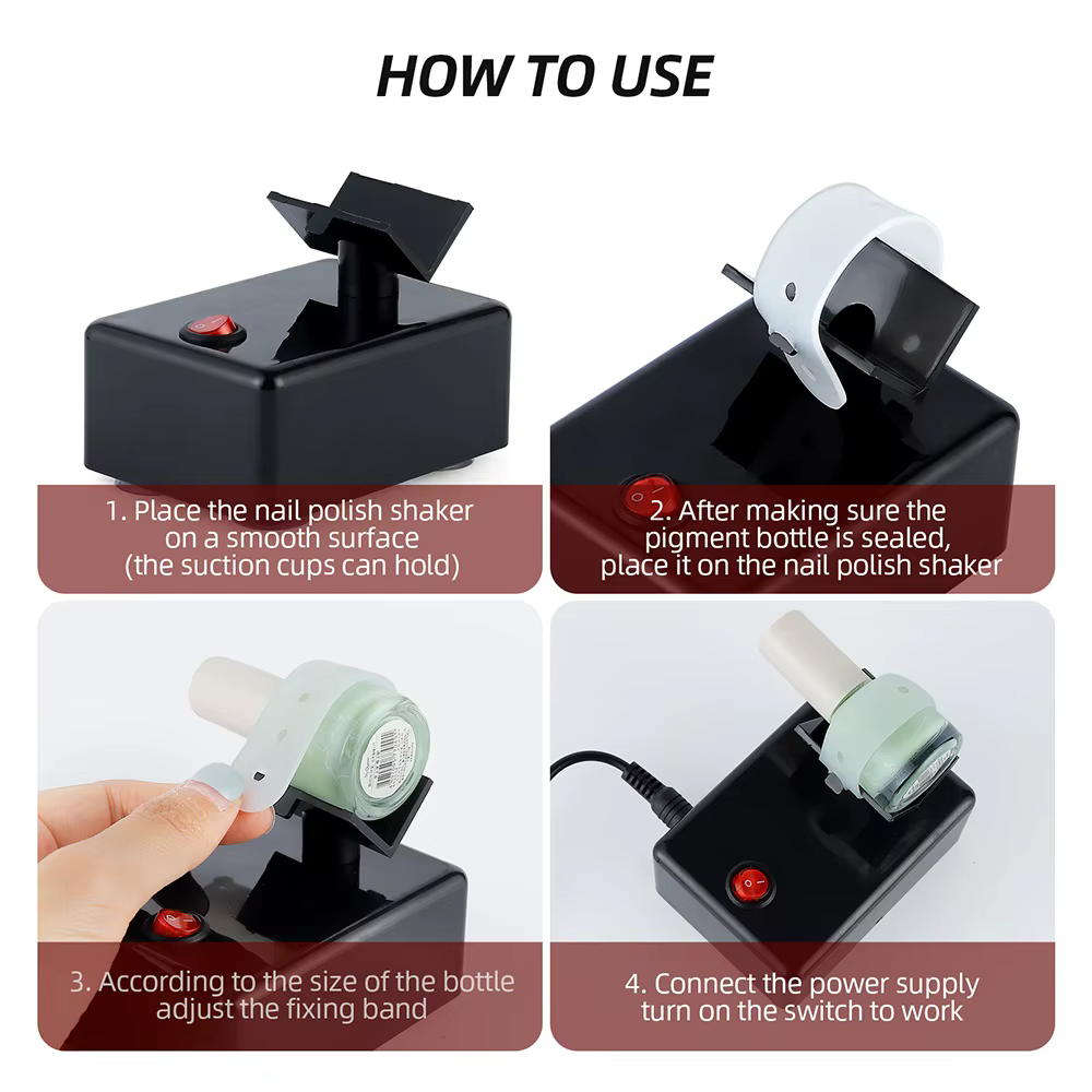 Agitateur électrique pour vernis à ongles, encre de tatouage, mélangeur de pigments, vernis à ongles