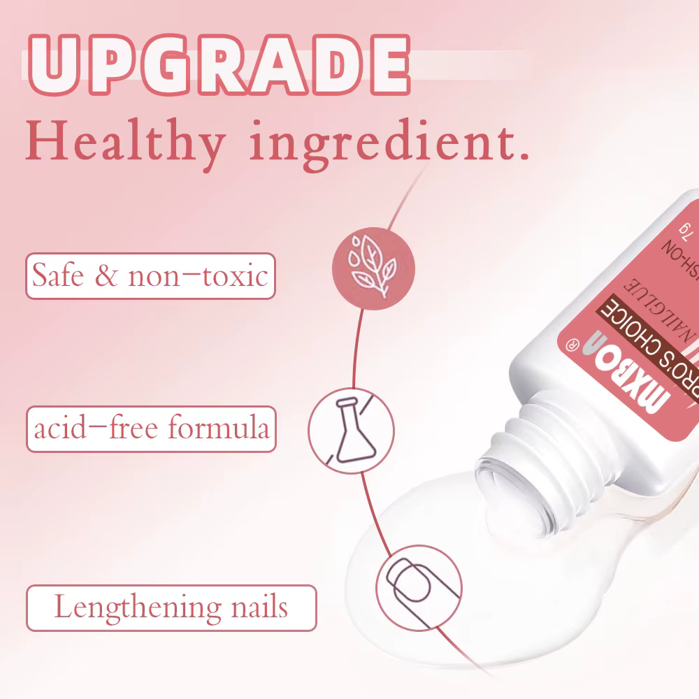 Colle pour faux ongles à séchage rapide, 7g, Super forte, avec brosse, pointes en acrylique, strass,