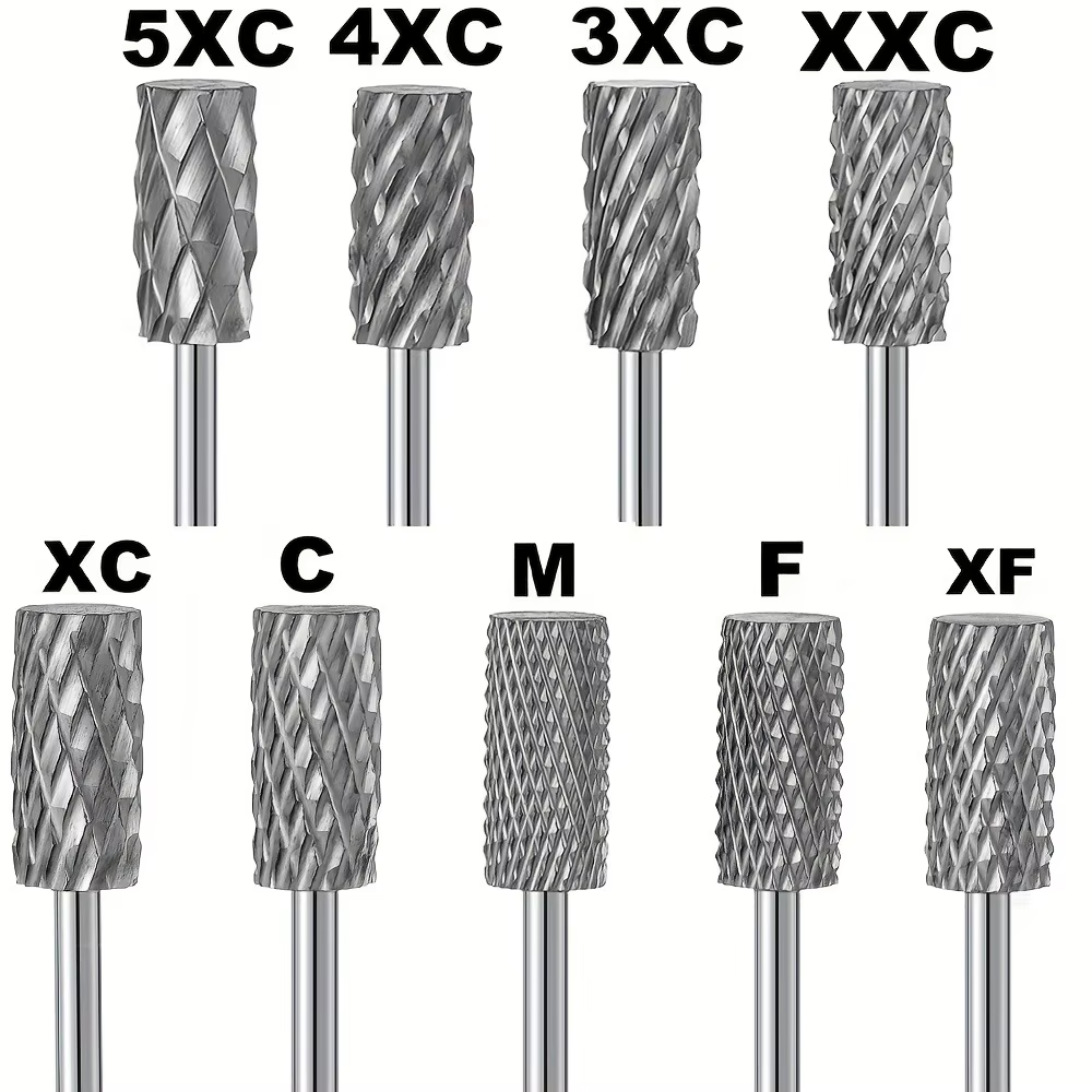 Forets à ongles en acier au tungstène, limes à ongles, accessoires professionnels pour outils de man
