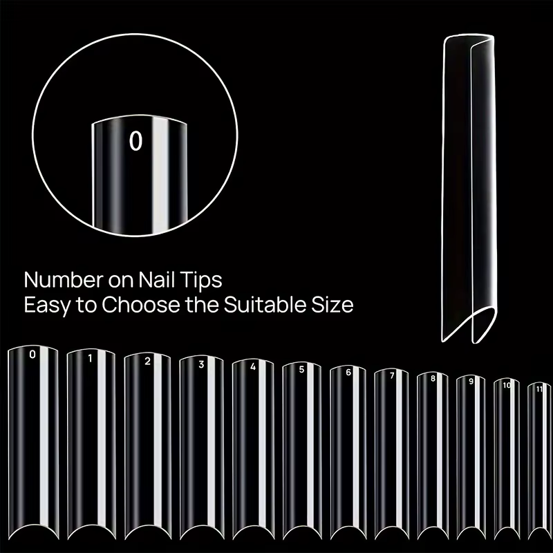 Pointes d'ongles en boîte pour pipe à eau, tête carrée française, cercueil extra long, demi-couvertu