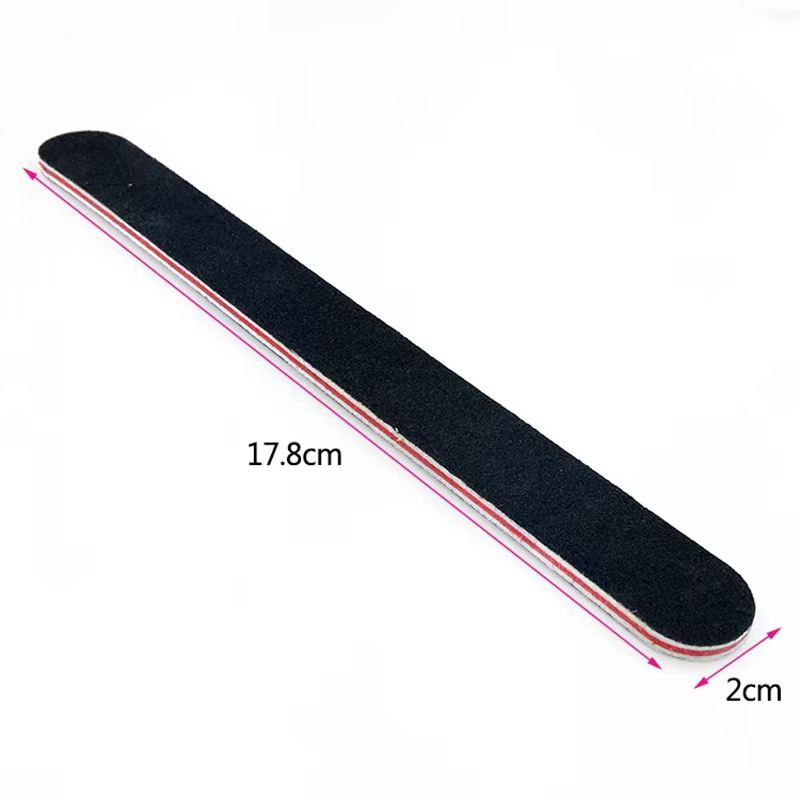 5 pièces/10 pièces lime à ongles tampon à ongles professionnel papier de verre noir fort Angle de ci