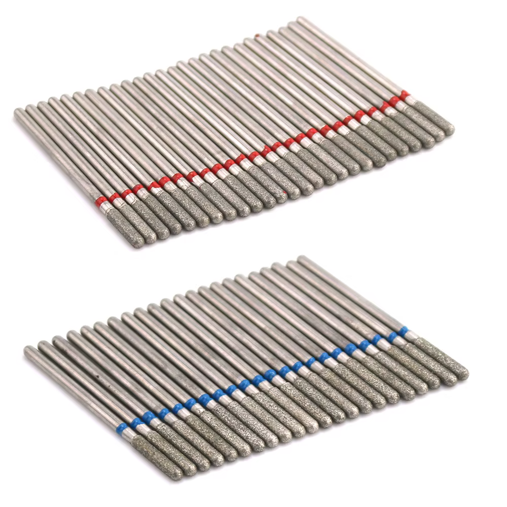 Perceuse à ongles en diamant, ensemble d'embouts de nettoyage des cuticules, fraise pour manucure, a