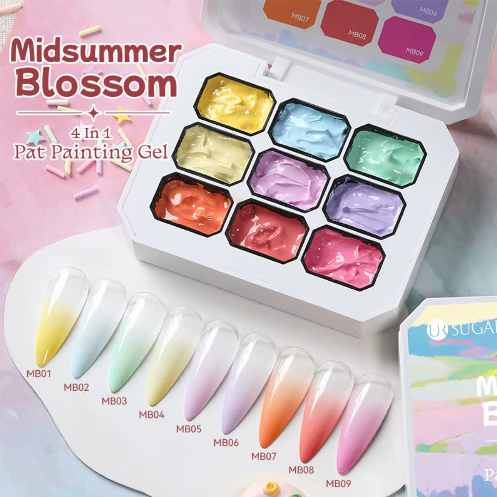 Vernis à ongles Gel ombré 4 en 1, 9 couleurs, haute Saturation, peinture dégradée, manucure français