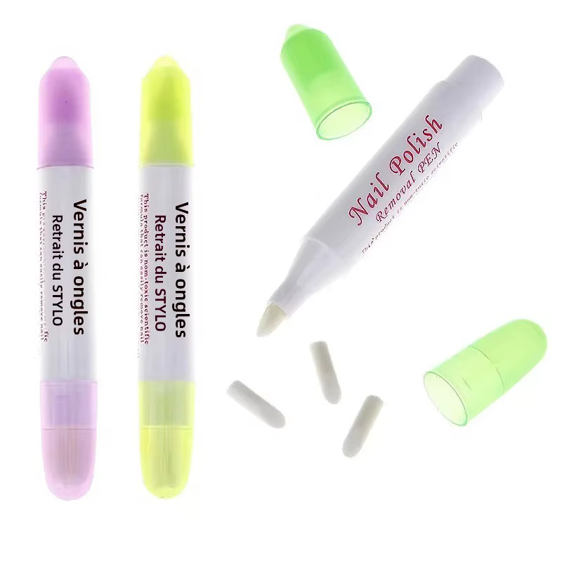 Stylo dissolvant de vernis à ongles, rechargeable avec pointes interchangeables, outils de manucure 