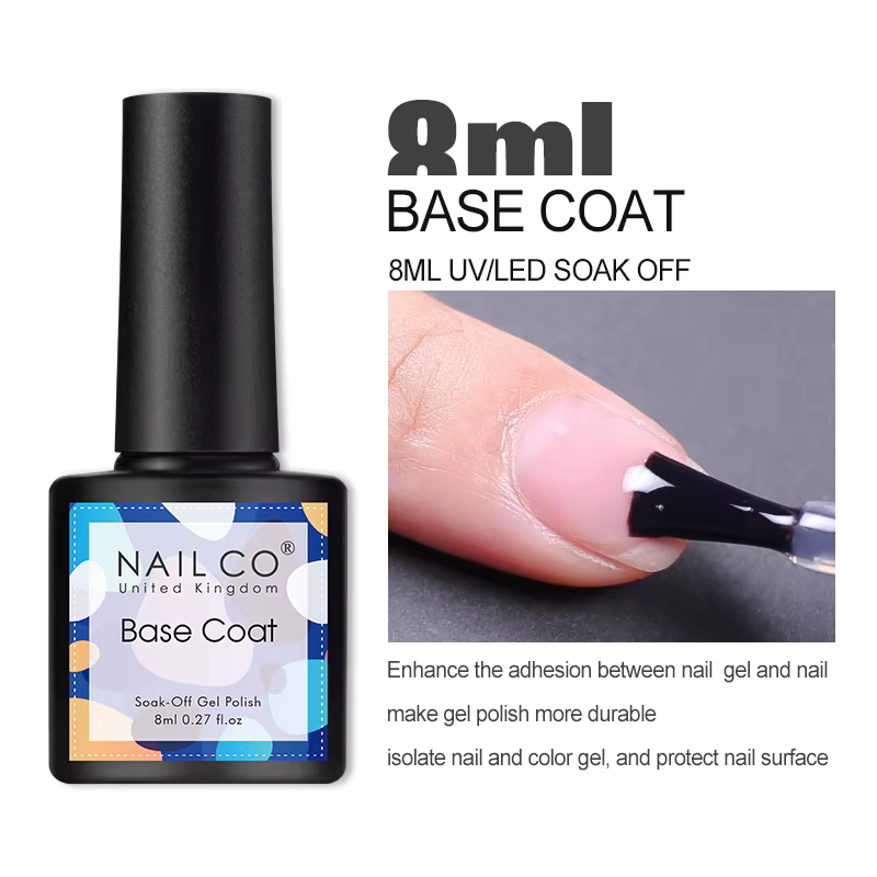 NAILCO-Verhéritage à Ongles en Gel UV Transparent et Mat, Couche de Finition, Base d'Apprêt, Nail Ar