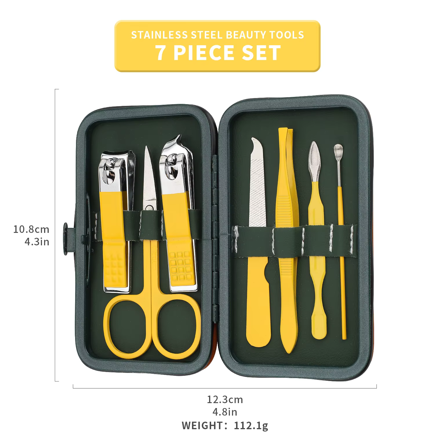 Kit de manucure 7/10/13/19 pièces, kit de soins des ongles pour femmes, ensemble de manucure et pédi