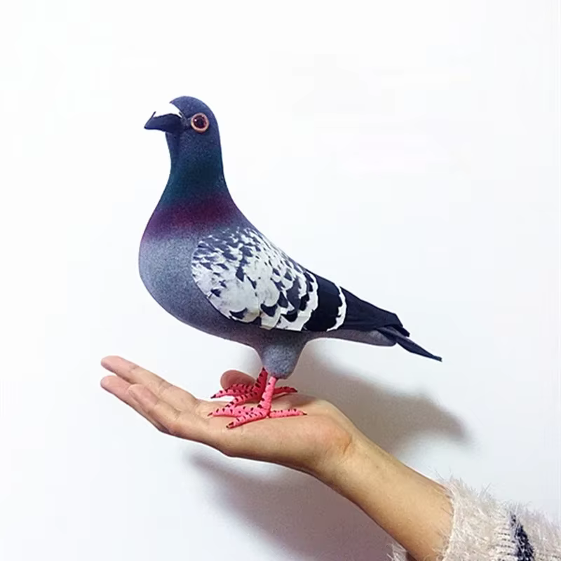 Modèle de Pigeon en mousse de Simulation de grande taille, faux oiseau artificiel, Animal, ornement 