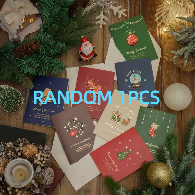 Cartes de Noël Cartes de réveillon de Noël vintage Cartes cadeaux Cartes de voeux de vacances Cartes