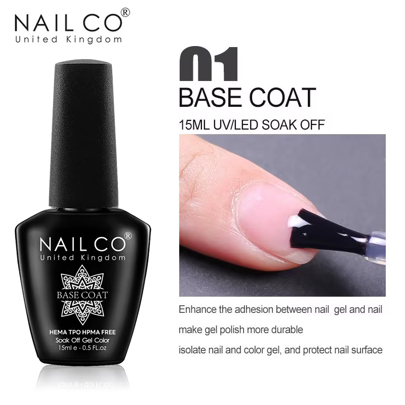 NAILCO 15ml Primer pour ongles à séchage à l'air, préparateur déshydratant pour ongles naturels, ver