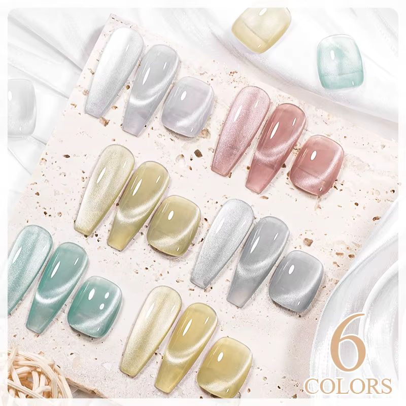 MSRUIOO 8ml clair de lune chat magnétique vernis à ongles paillettes rose argent Semi Permanent Styl