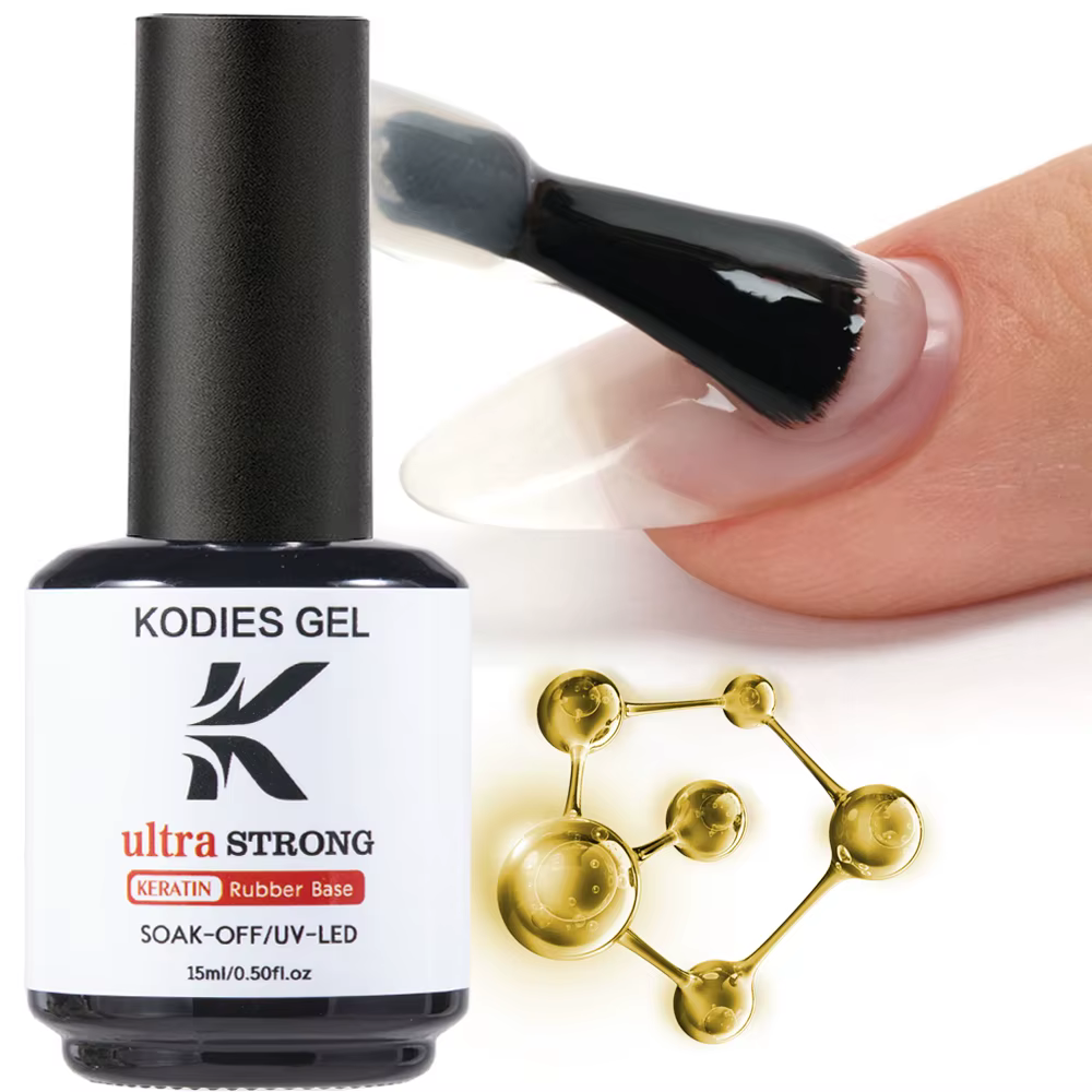 KODIES GEL nouvelle formule kératine couche de Base Gel vernis à ongles Ultra fort Base apprêt 15ml 