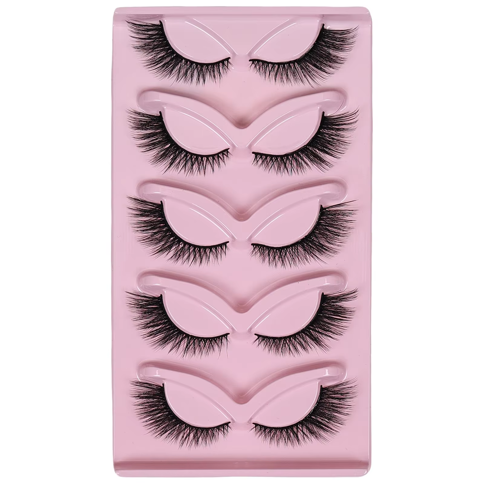 5 paires de cils oeil de chat faux cils vaporeux Extensions de cils oeil de chat moelleux faux cils
