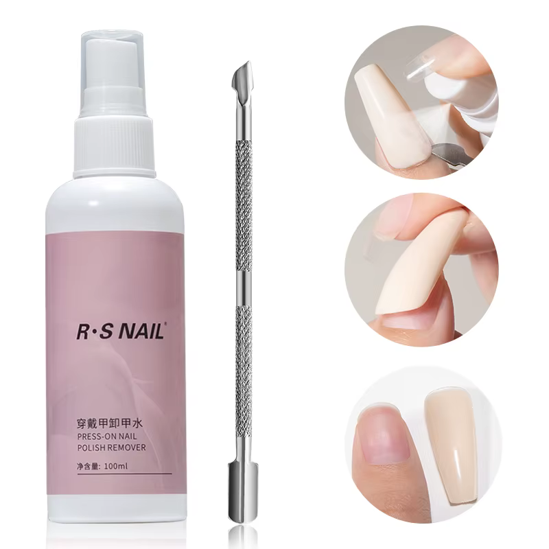 RSNAIL 100ml dissolvant de colle à ongles pour presse sur les ongles colle à ongles solide Gel sur f