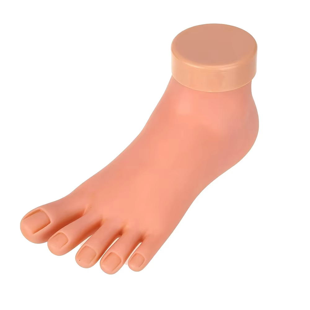 Faux pieds pour pratique spécifique au salon de manucure, outil de formation pour faux ongles en sil