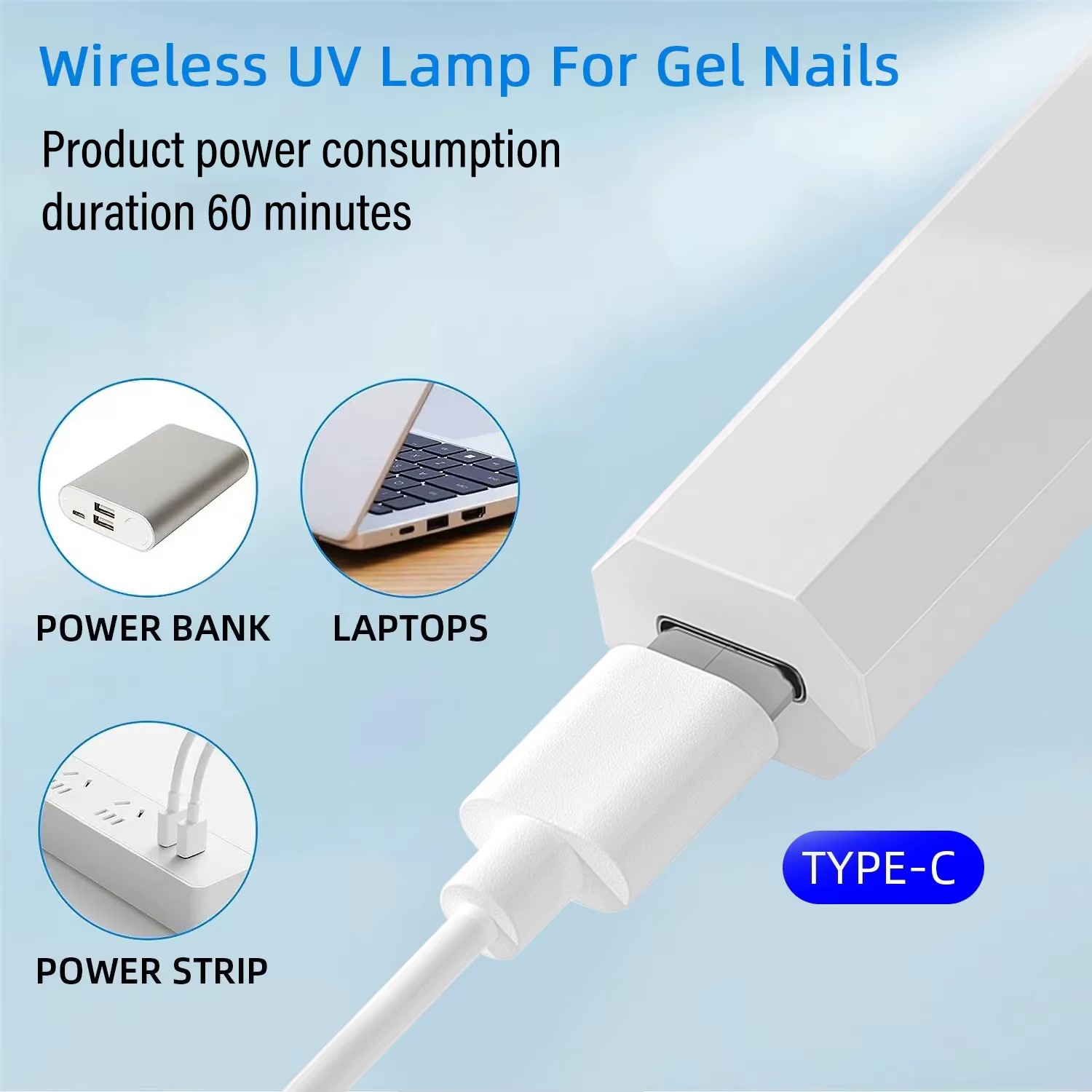 YIKOOLIN Mini lampe à ongles UV pour ongles en Gel lampe à ongles LED pour vernis Gel manucure USB s