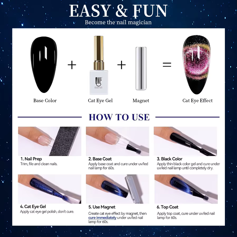RSNAIL 9g Galaxy oeil de chat Gel vernis à ongles amélioré Gel magnétique scintillant paillettes Sem