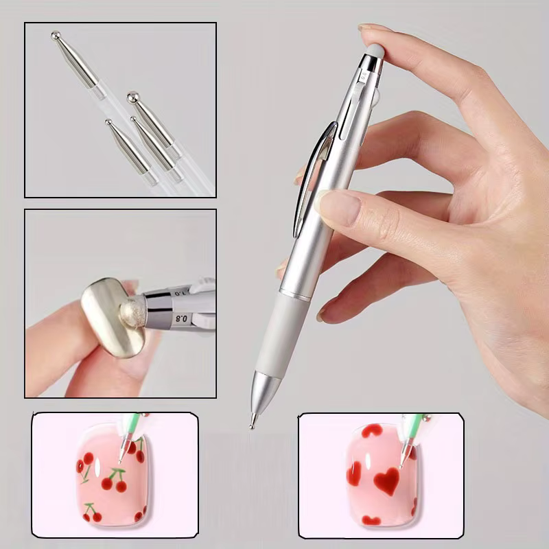 Stylo à points pour ongles, outils de pointage pour Nail Art, stylo à bille, pointe pour Nail Art, p
