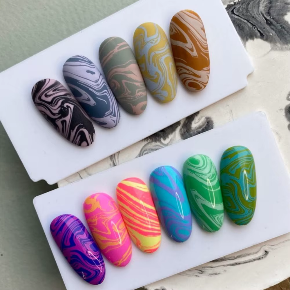 Plaques d'estampage pour ongles 12x6cm, modèle d'estampage pour Nail Art à rayures en marbre françai