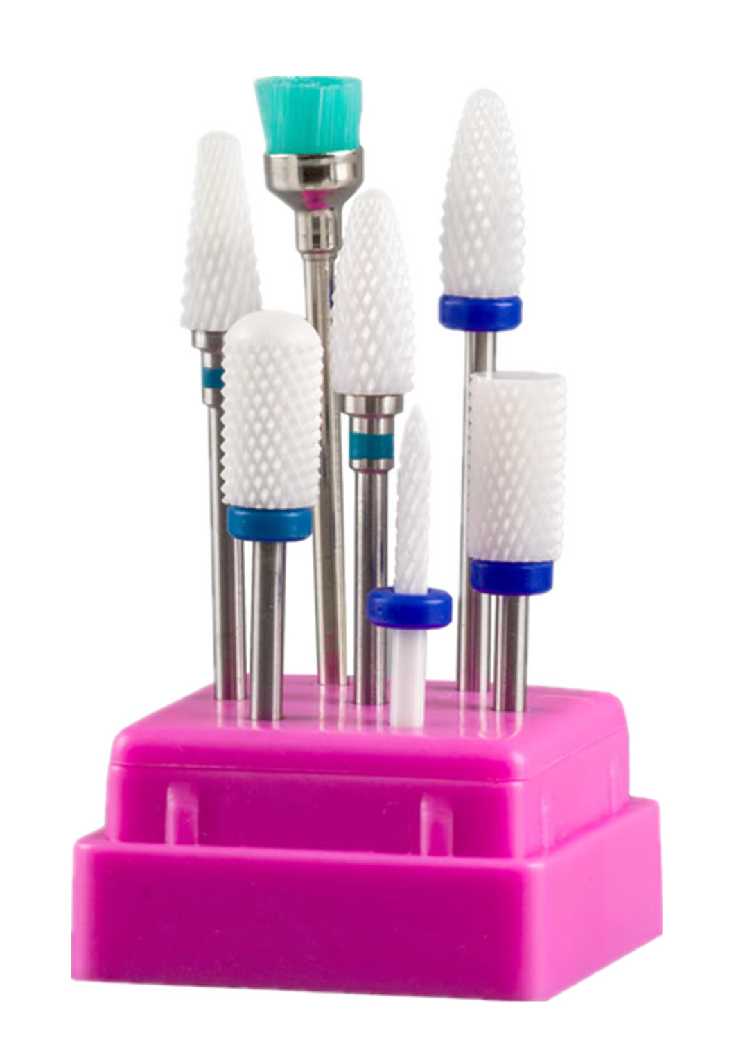 Ensemble de fraises en acier au tungstène pour Nail Art, foret à ongles en céramique, perceuse élect