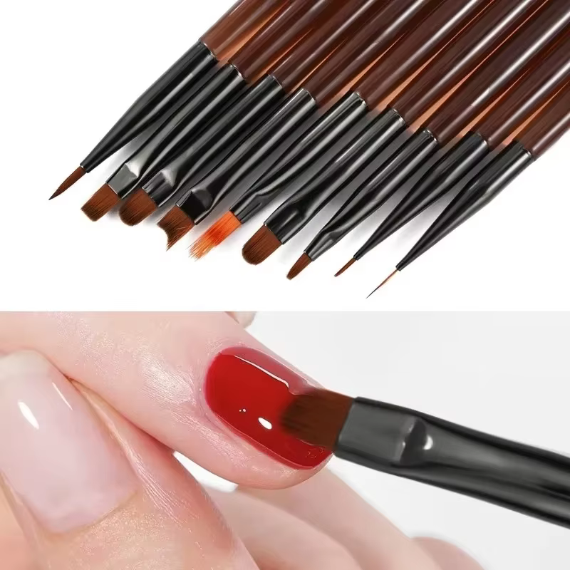 LINMANDA – stylo de conception pour nail art, outils de peinture avec pinceau pour gel d'extension d