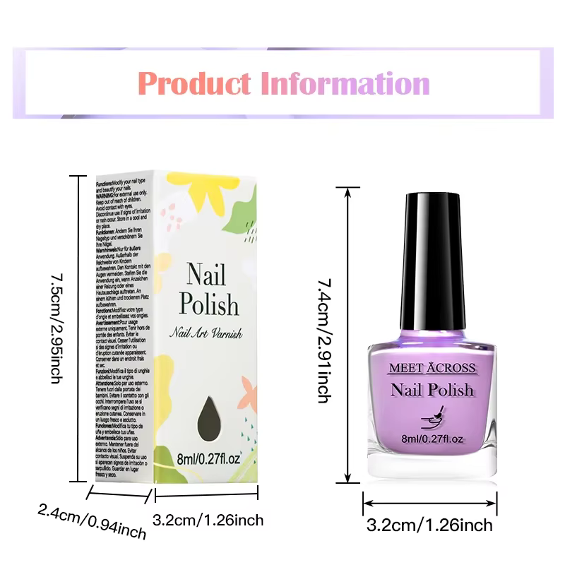 Vernis à ongles à base d'eau, 48 couleurs, longue durée, séchage rapide, pas besoin de lampe pour gu