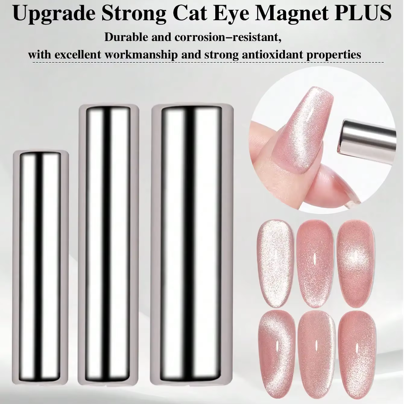 Stylo magnétique rond pour vernis Gel œil de chat, peinture des ongles, bâton magnétique puissant, o