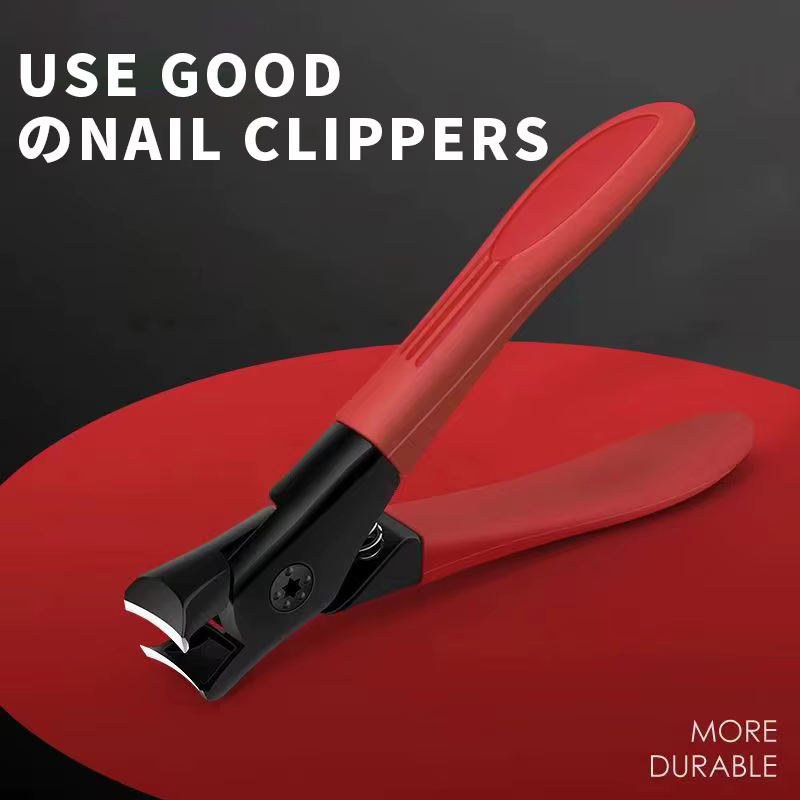 Grande ouverture coupe-ongles gris tondeuse à ongles ongles épais ongles pour les personnes âgées