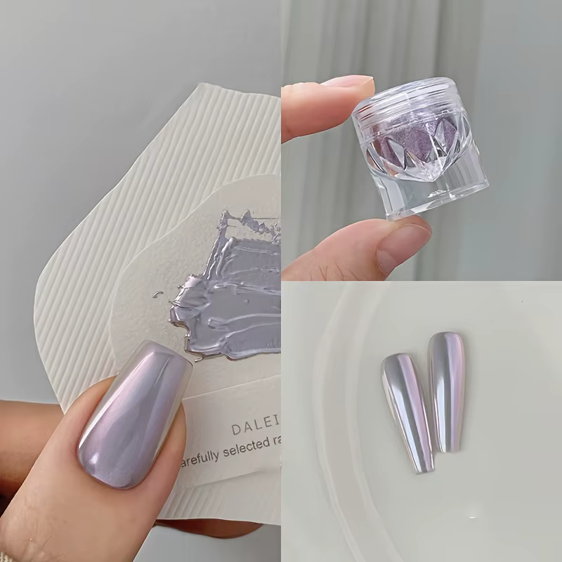 Poudre à ongles dégradée Aurora, effet miroir galvanisé multicolore, paillettes scintillantes pour N