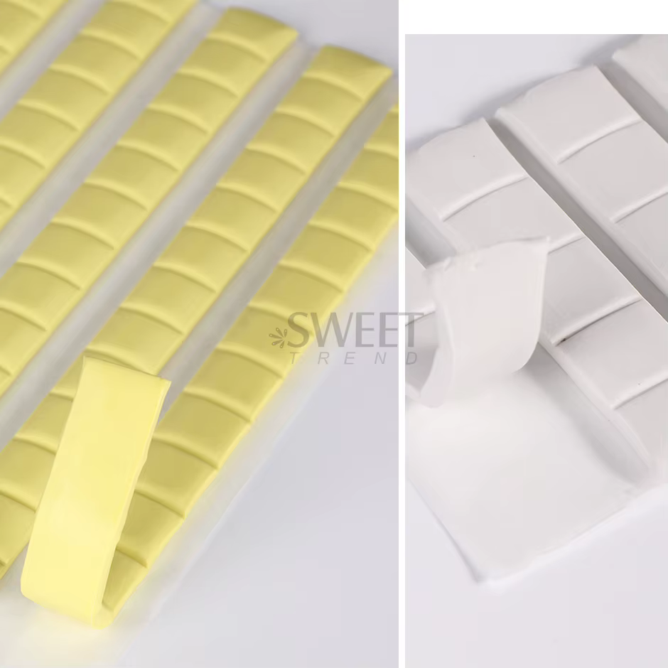 Colle adhésive pour ongles, argile blanche et rose, boue pour ongles, support d'affichage, fixation