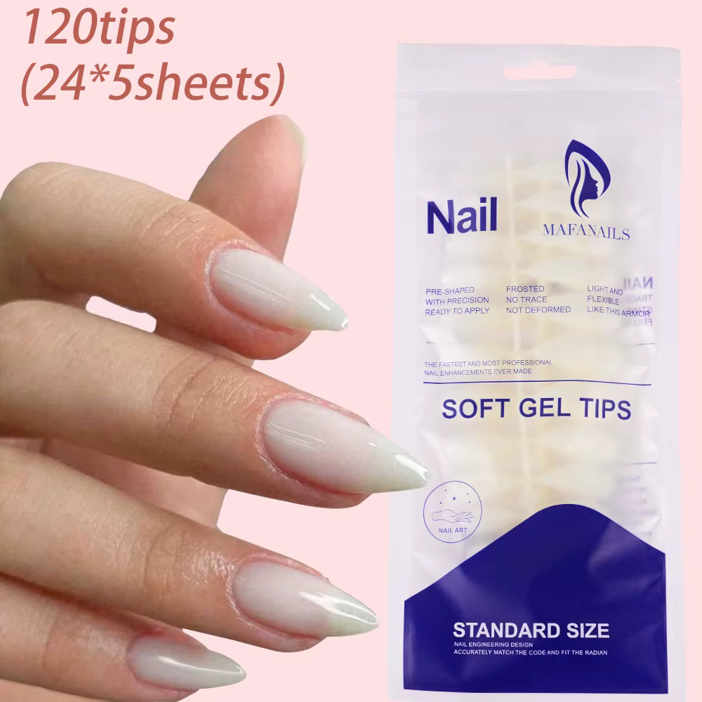 Faux ongles artificiels réutilisables pour femmes, ongles laiteux, presse sur N64.rouge, blanc, bril