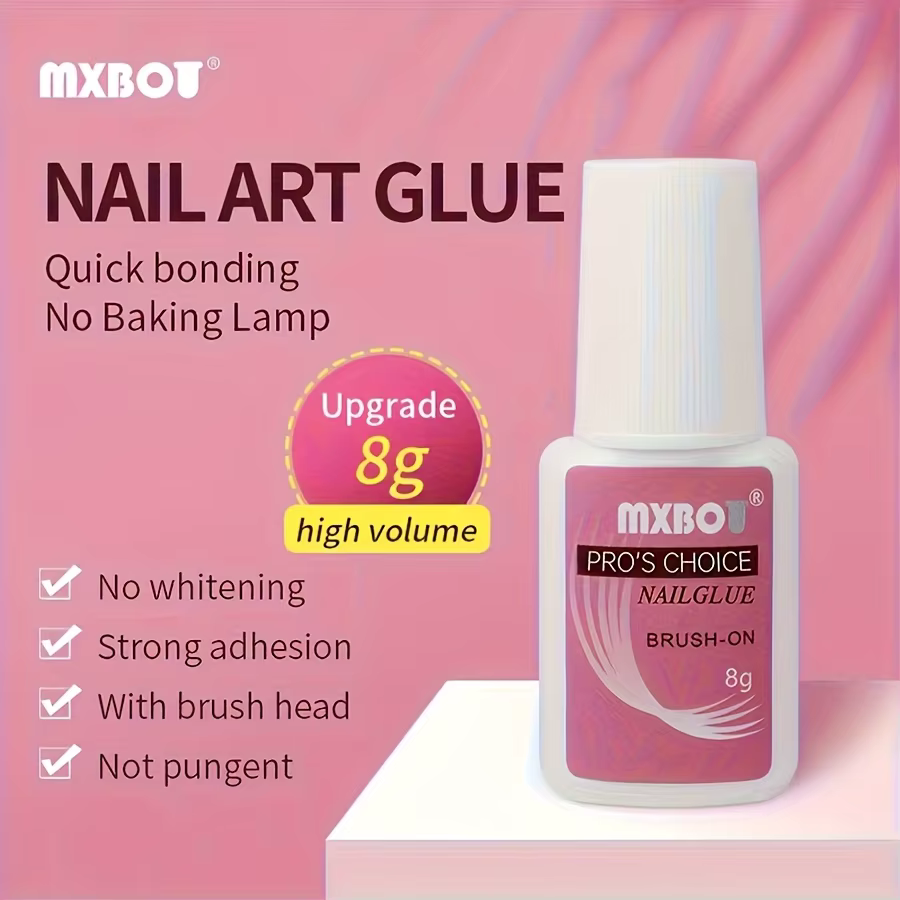 Gel à ongles super résistant 8g, offrant une adhérence robuste, une grande durabilité et une excelle