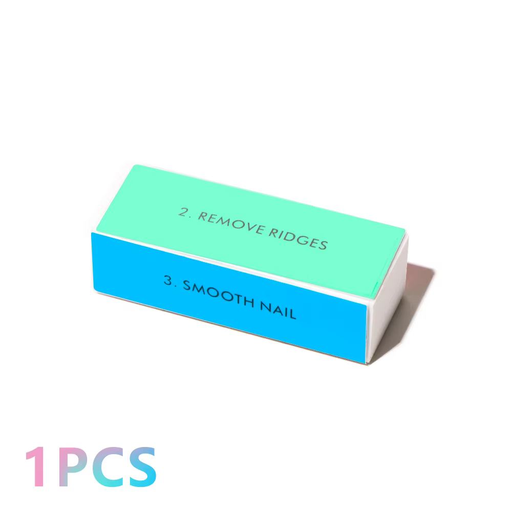 Bloc de polissage et lime à ongles rose pour pédicure, manucure, soin des ongles, éponge de polissag