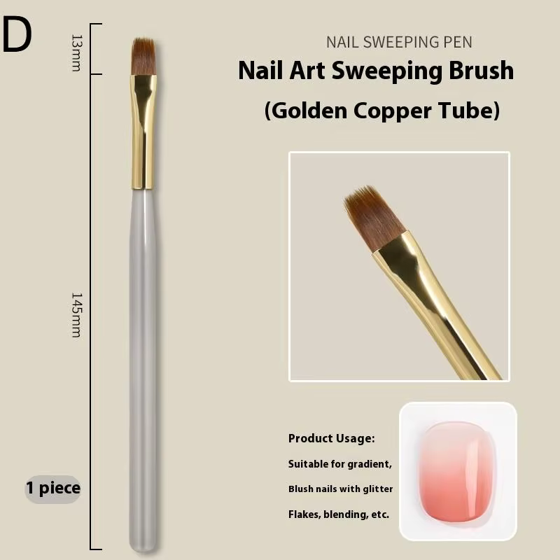 (BBQ4) 1/5/6 Pcs Pinceaux à ongles pour nail art, pinceaux de précision pour dessin et peinture, pin