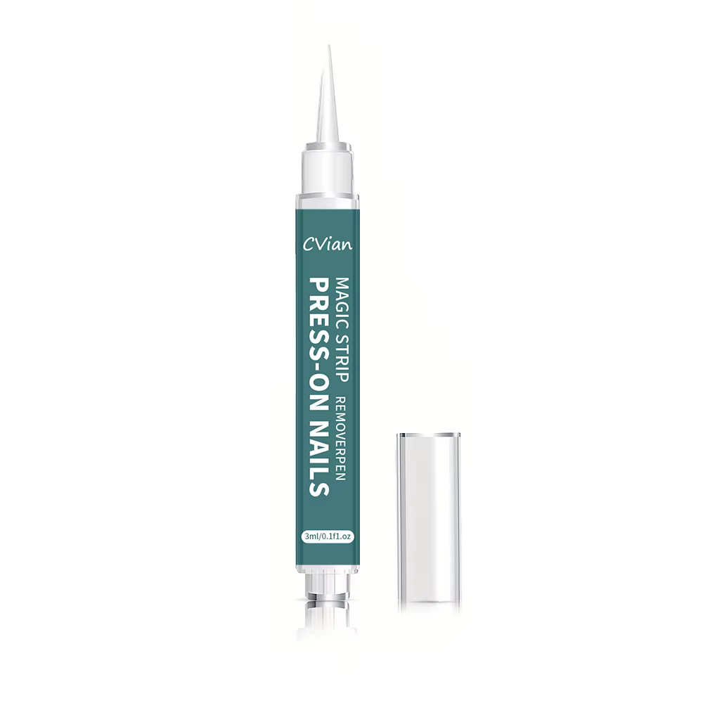 Stylo dissolvant pour colle à ongles - Sans acétone, action rapide pour les ongles pressés, les ongl
