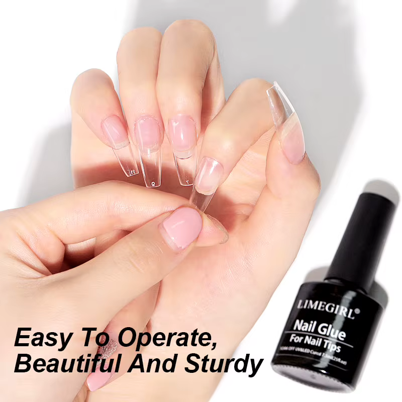LIMEGIRL 7.5ml ongles conseils colle Gel UV colle pour faux ongles acrylique collant adhésif manucur